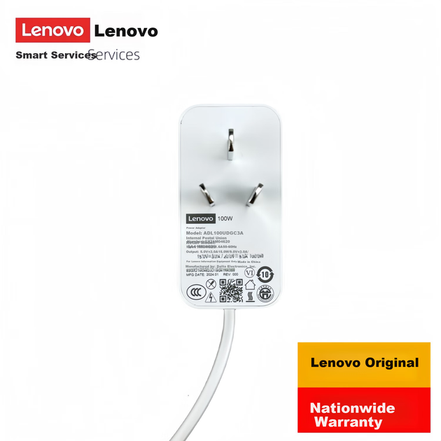 Зарядний пристрій Lenovo Savior Y7000P оригінальний, 100 Вт, GaN, Type-C, PD - зображення 6