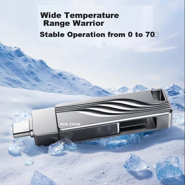 Флеш-накопитель HP 64 ГБ USB 3.2 + Type-C с двумя головками, высокоскоростной, 150 МБ/с, из цинкового сплава, вращающийся, подходит для бизнеса, офиса, учебы, компьютера и мобильного телефона. Большая емкость. - изображение 7