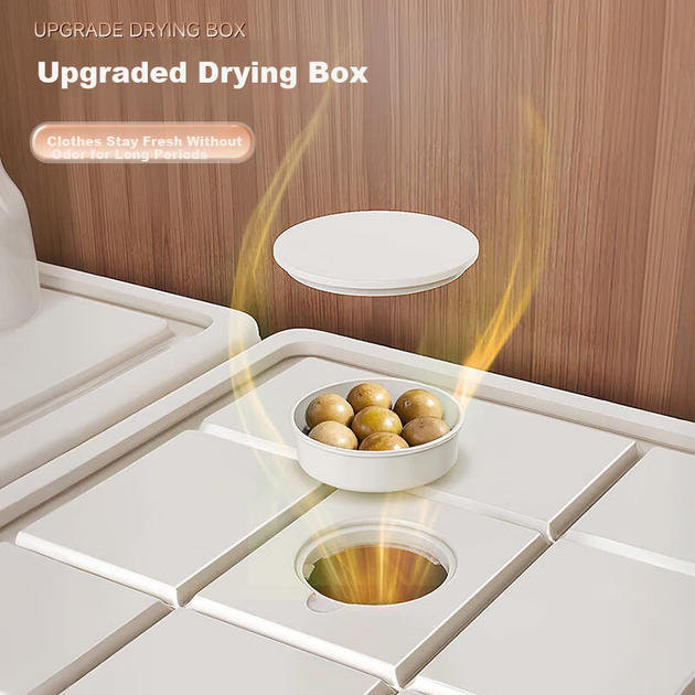 Ящик Jiabangshu для зберігання одягу штабельований, з висувною шухлядою - зображення 6