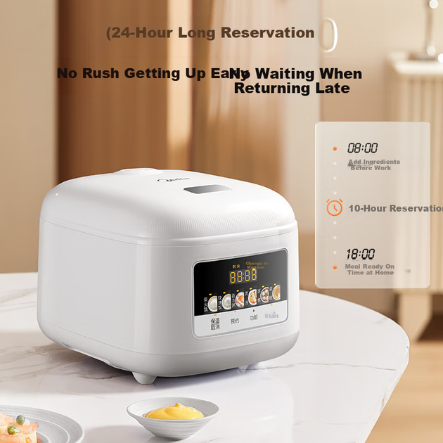 Рисоварка Midea круглая 3л антибактериальная для 2-3 персон антипригарная RE3020 - изображение 9