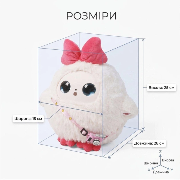 Интерактивная игрушка с искусственным интеллектом Holly H-42369 озвучивание на украинском языке, голосовое общение на 50+ языках, игры, сказки, новости, LED-глаза, WiFi - изображение 4