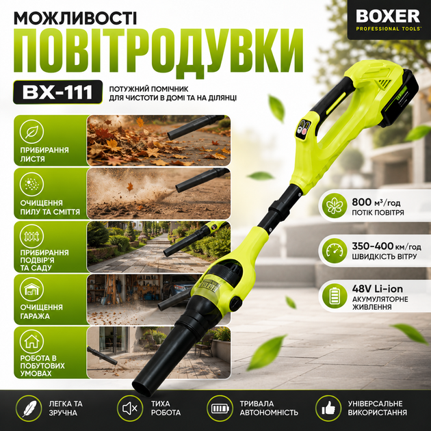 Аккумуляторная воздуходувка BX-111 - изображение 7