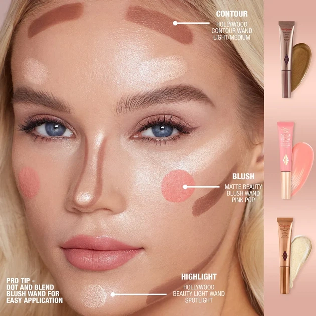 Кремовый контуринг Charlotte Tilbury Hollywood Contour Wand Fair 12 мл - изображение 3