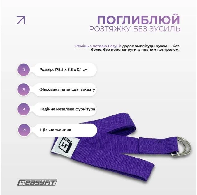 Набір для йоги та фітнесу EasyFit Polarity Set: килимок, два блоки та ремінь (padma) - изображение 5