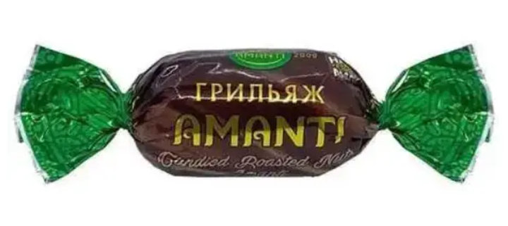 Цукерки Amanti Грильяж 1 кг шоколадні з насиченим горіховим смаком - Фото 4 Цукерки Amanti Грильяж 1 кг шоколадні з насиченим горіховим смаком - зображення 4