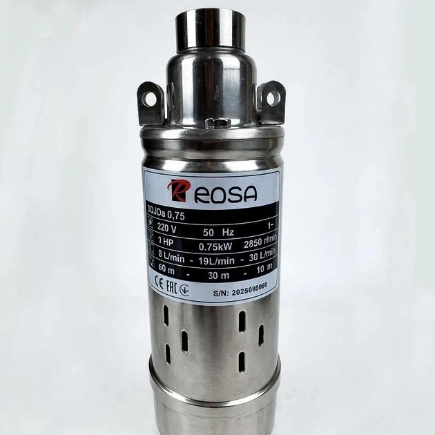 Насос глибинний шнековий ROSA 3QJDa (0,75 kw) - Фото 2 Насос глибинний шнековий ROSA 3QJDa (0,75 kw) - зображення 2