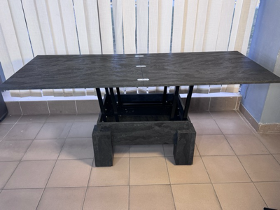 Стол трансформер Meblion "Оптимус" цвет Угольный камень - Фото 3 Стол трансформер Meblion "Оптимус" цвет Угольный камень - изображение 3