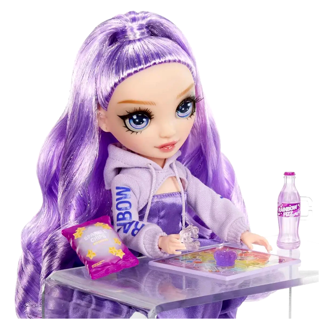 Кукла RAINBOW HIGH с аксессуарами для игры 1 шт фиолетовая HE0843 - Фото 6 Кукла RAINBOW HIGH с аксессуарами для игры 1 шт фиолетовая HE0843 - изображение 6