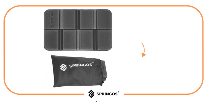Сідачка туристична Springos XPE 37.5 x 28 x 0.6 см складна PM0013 Black - зображення 6