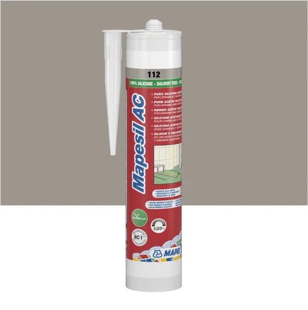 Герметик силиконовый Mapei MAPESIL AC 310 мл №112 серый (000014152) - Фото 1 Герметик силиконовый Mapei MAPESIL AC 310 мл №112 серый (000014152) - изображение 1