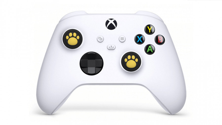 Накладки на Стики 2шт RMC Cat Paw PlayStation 5 4 3 2 1 Xbox Series One 360 Switch 2 Black Yellow - Фото 3 Накладки на Стики 2шт RMC Cat Paw PlayStation 5 4 3 2 1 Xbox Series One 360 Switch 2 Black Yellow - изображение 3