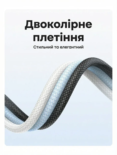 Кабель зарядный Ugreen USB Type-C to Type-C PD 100W 5A QC4.0 2 м Titanium (L502) - изображение 9