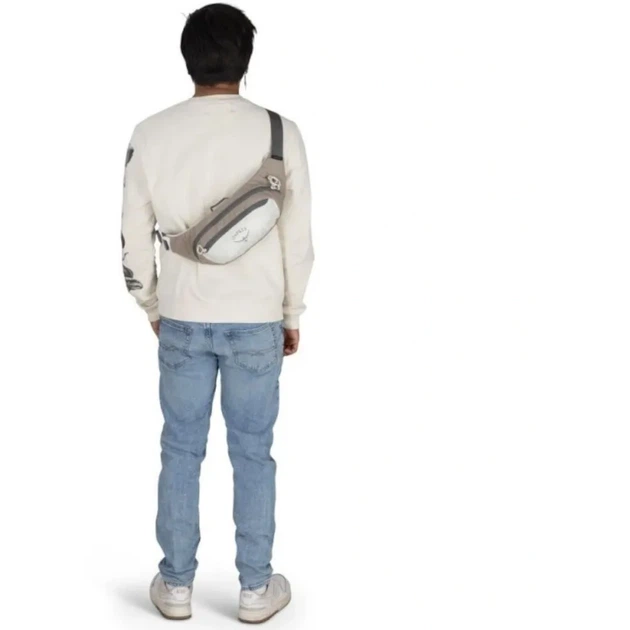 Поясна сумка Osprey Daylite Waist mystery white multi біла/хакі/сіра - Фото 4 Поясна сумка Osprey Daylite Waist mystery white multi біла/хакі/сіра - изображение 4