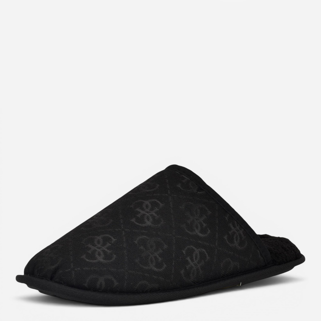 Мужские домашние тапочки утепленные с закрытым носком Guess 330048594 41 (8US) 26 см Черные (1159864841) - изображение 2