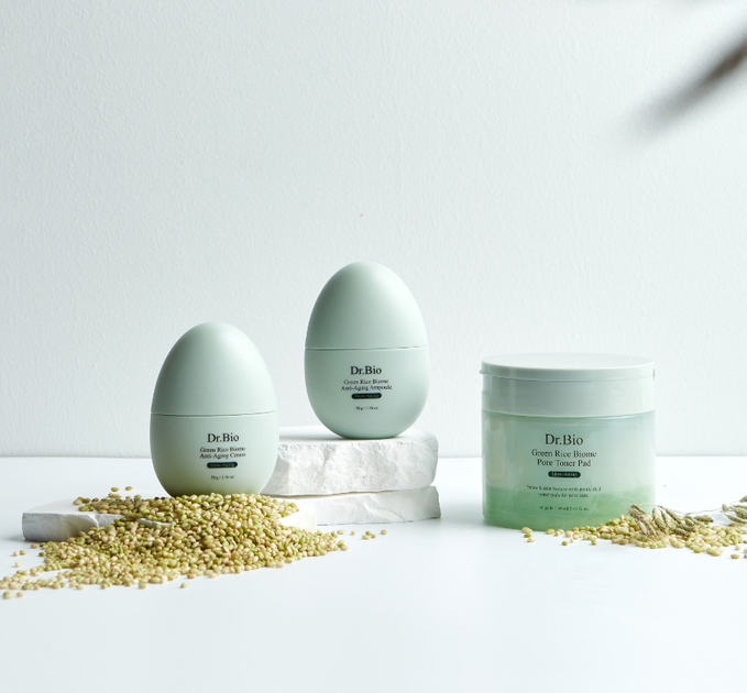 Антивозрастной крем для лица с пробиотиками и зеленым рисом Dr.Bio Green Rice Biome Anti-Aging Cream 50 мл - изображение 3
