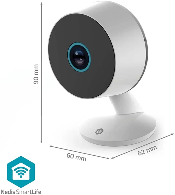Kamera IP Nedis SmartLife Indoor Camera 3MP White (WIFICI08CWT) - Zdjęcie 5 Kamera IP Nedis SmartLife Indoor Camera 3MP White (WIFICI08CWT) - obraz 5