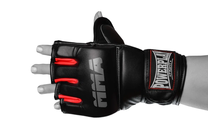 Перчатки для MMA Active Point искусственная кожа L/XL черные красные - изображение 3