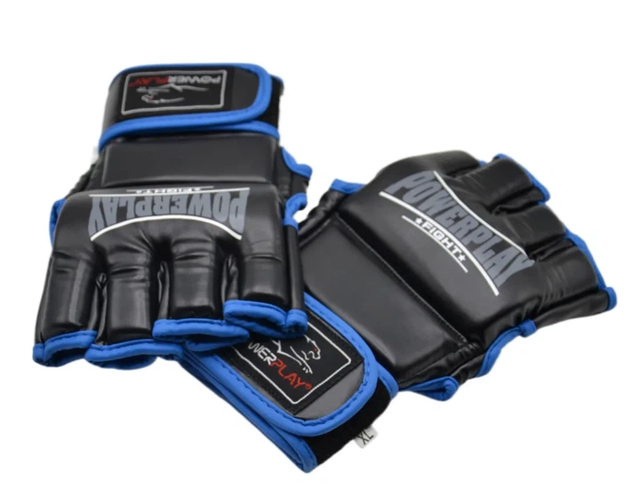 Перчатки для MMA Active Point искусственная кожа L черные синие - изображение 6