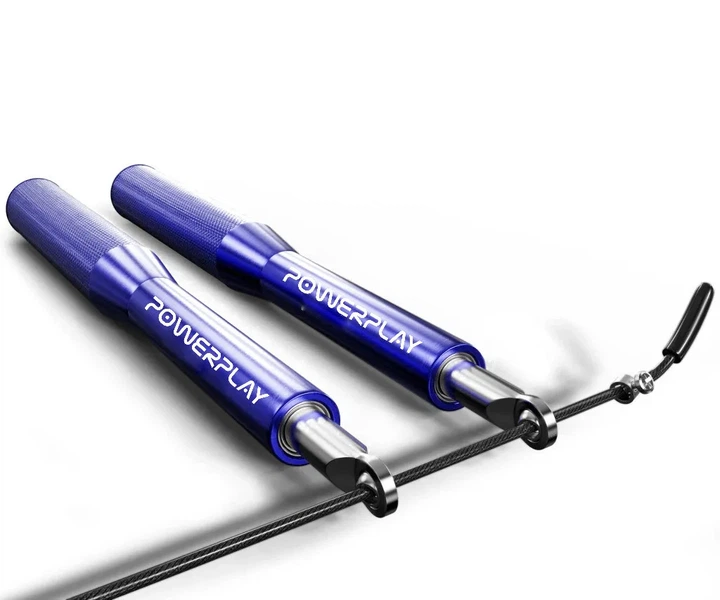 Скакалка скоростная Active Point алюминиевая 3 м синяя - изображение 2