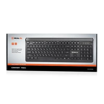 Клавиатура REAL-EL 7085 Comfort Black (EL123100032) - изображение 4