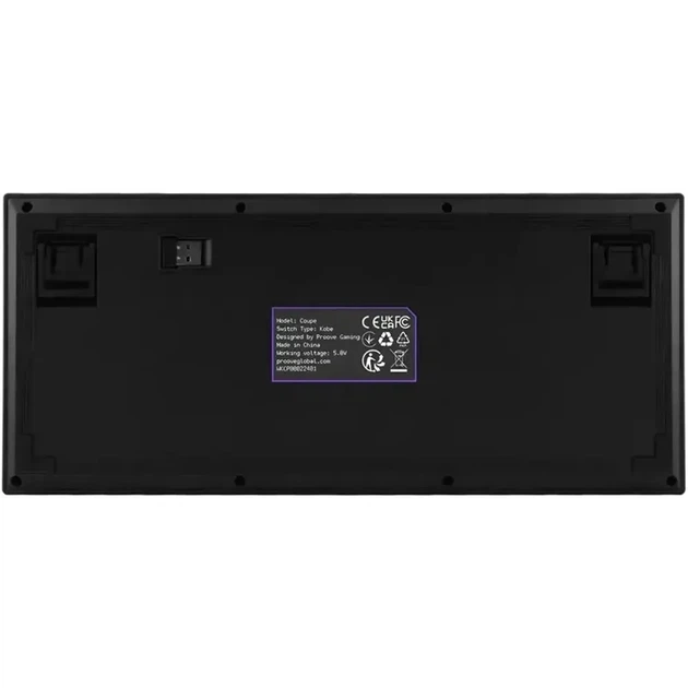 Беспроводная механическая клавиатура Proove Gaming Coupe Black, Huano Kobe Switch, 75%, RGB, (2.4G/Bluetooth/USB) - изображение 4