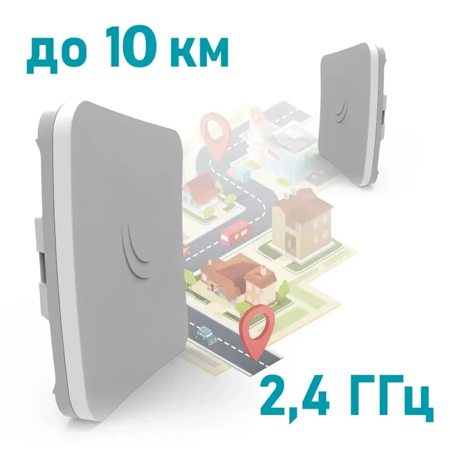 Бездротовий WiFi міст MikroTik SXTsq Lite2 (RBSXTsq2nD) 2.4 ГГц - Фото 2 Бездротовий WiFi міст MikroTik SXTsq Lite2 (RBSXTsq2nD) 2.4 ГГц - зображення 2
