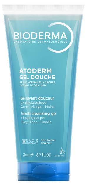 Очищающий гель для душа для сухой кожи Bioderma Atoderm gel douche 200 мл (3701129811566) - Фото 1 Очищающий гель для душа для сухой кожи Bioderma Atoderm gel douche 200 мл (3701129811566) - изображение 1