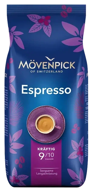 Кофе в зернах Movenpick Espresso 1 кг - Фото 1 Кофе в зернах Movenpick Espresso 1 кг - изображение 1