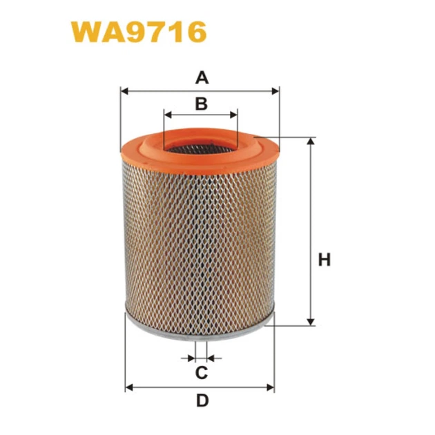 Фільтр повітряний WIX FILTERS (WA9716) - Фото 1 Фільтр повітряний WIX FILTERS (WA9716) - изображение 1