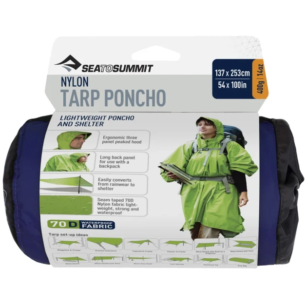 Пончо Sea To Summit Nylon Tarp-Poncho Blue - изображение 3