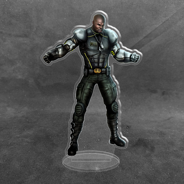 Акриловая коллекционная фигурка Мортал комбат Mortal Kombat Джакс 15 см - Фото 2 Акриловая коллекционная фигурка Мортал комбат Mortal Kombat Джакс 15 см - изображение 2