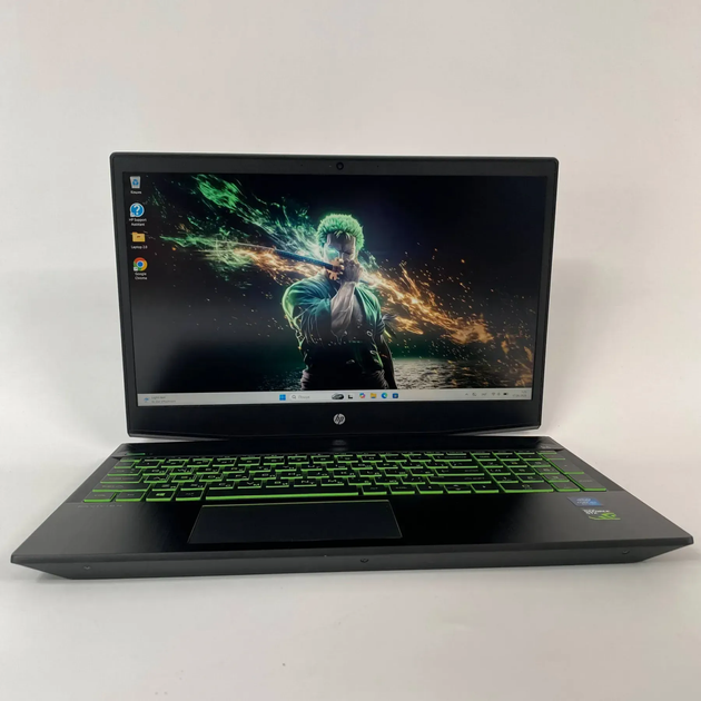 Ігровий ноутбук HP Pavilion Gaming / 15.6" (1920x1080) IPS / Intel Core i5-8300H (4 (8) ядра по 2.3 - 4.0 GHz) / 16 GB DDR4 / 128 GB SSD + 500 GB HDD / nVidia Geforce GTX 1050 Ti, 4 GB GDDR5, 128-bit / WebCam / HDMI б/в + Подарунок Бездротова миша / USB - зображення 2