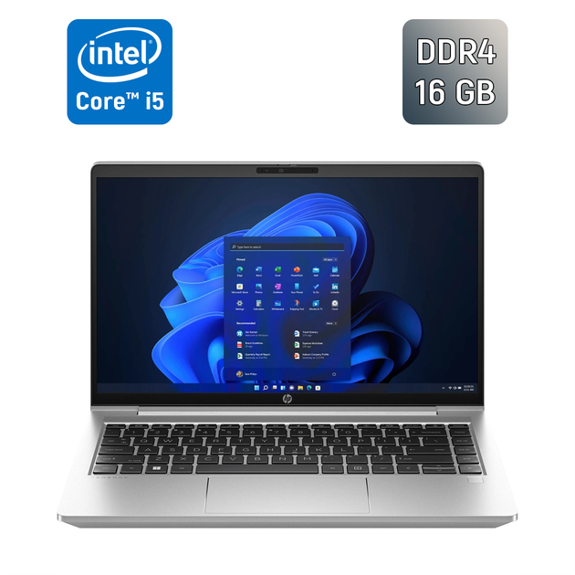 Ультрабук HP ProBook 440 G10 / 14" (1920x1080) IPS / Intel Core i5-1334U (10 (12) ядер по 1.3 - 4.6 GHz) / 16 GB DDR4 / 512 GB SSD / Intel Iris Xe Graphics eligible / WebCam / TouchID б/у + Подарок Беспроводная мышь / USB - изображение 2