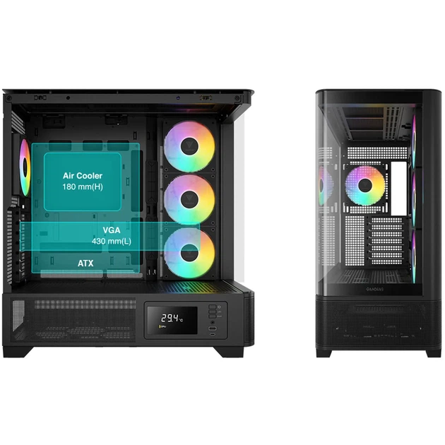Корпус Gamdias Atlas P2 CG Black (4711514501025) - зображення 8