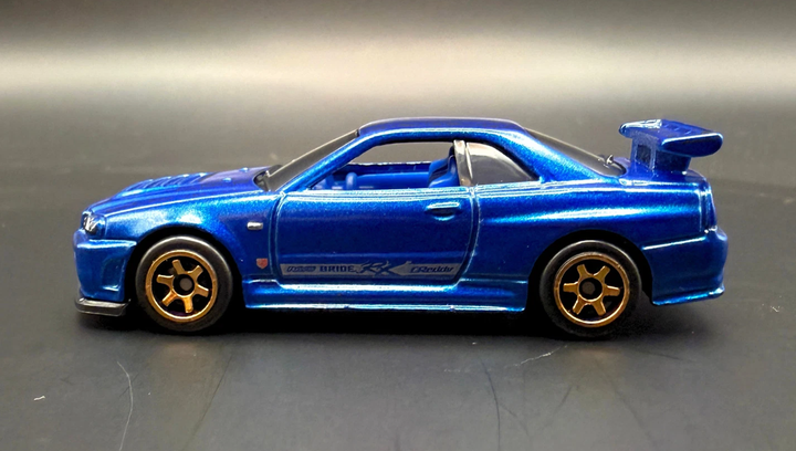 Машинка Базовая Hot Wheels Skyline GT-R (BNR34) Nissan 1:64 JJK35 Blue - изображение 4