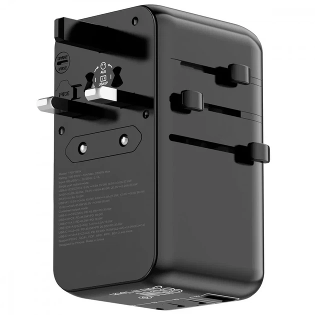 Універсальний адаптер Proove Trip 85W, USB Type-C, Type-A - зображення 6