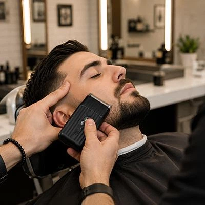 Профессиональный шейвер JRL ONYX SF PRO-SHAVER Black для парикмахеров и барберов, беспроводная электробритва, 8000 об/мин, до 3 часов автономной работы (ІО3ZHS-LRJ) - изображение 5