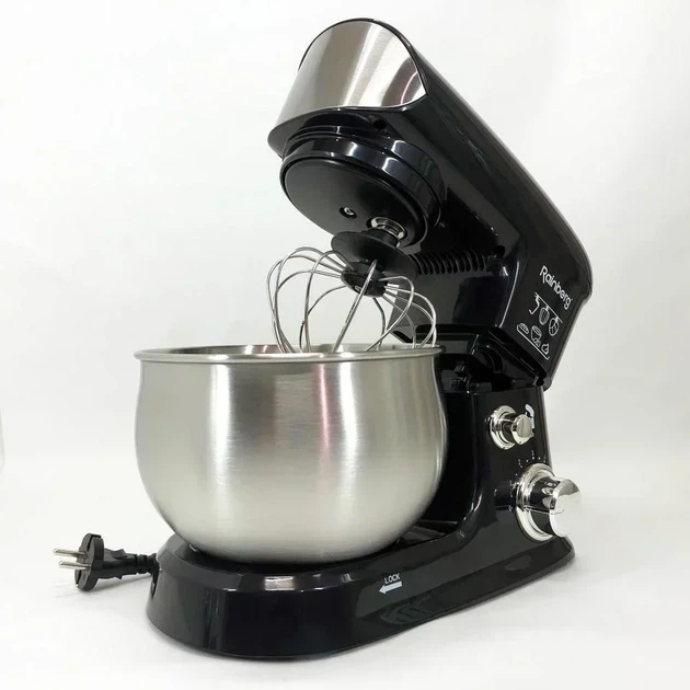 Миксер планетарный Rainberg RB-8083 с чашей из нержавеющей стали 3200 Вт Черный - изображение 3