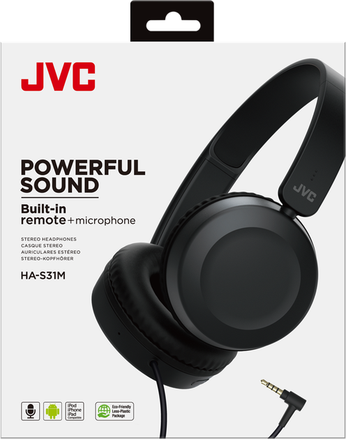 Słuchawki JVC HA-S31M-B Czarne - obraz 7