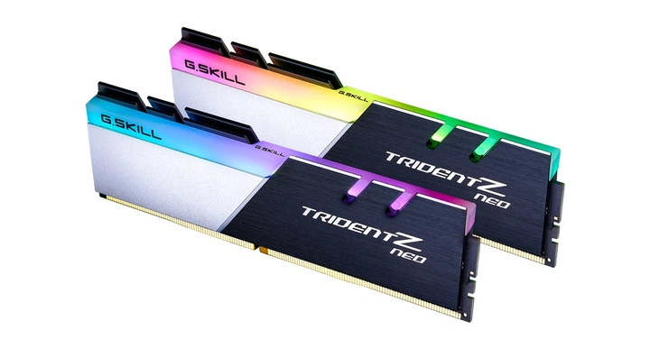 Оперативная память G.Skill Trident Z Neo RGB DDR4 32GB (2x16GB) 3200MHz для ПК CL16 Black комплект 2 модуля (F4-3200C16D-32GTZN) - изображение 2