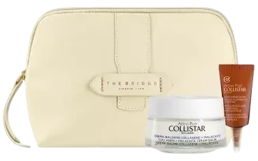 Zestaw do pielęgnacji twarzy Collistar Attivi Puri Krem-balsam do twarzy Kolagen + Malachit 50 ml + Krem pod oczy z kwasem hialuronowym + peptydami 5 ml + Kosmetyczka (8015150009478) - Zdjęcie 1 Zestaw do pielęgnacji twarzy Collistar Attivi Puri Krem-balsam do twarzy Kolagen + Malachit 50 ml + Krem pod oczy z kwasem hialuronowym + peptydami 5 ml + Kosmetyczka (8015150009478) - obraz 1