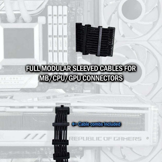 Блок живлення для корпусів Lian Li EDGE1300, 80 Plus Platinum, Чорний - 692773 - зображення 3