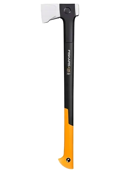 Топор колун с чехлом Fiskars X28 M для раскалывания древесины 71 см сталь черный CС-0018 - изображение 2