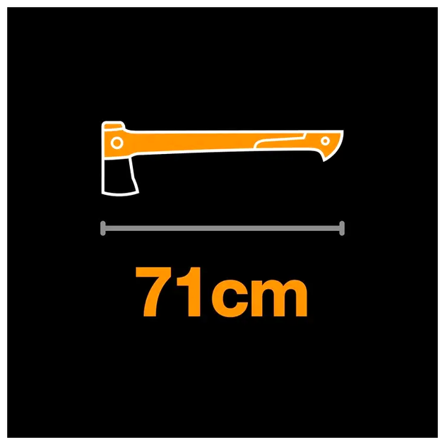 Топор колун с чехлом Fiskars X28 M для раскалывания древесины 71 см сталь черный CС-0018 - изображение 7