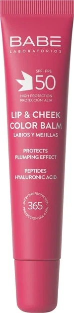 Бальзам-тинт для губ и щек с гиалуроновой кислотой и пептидами BABE Laboratorios Lip&Cheek Color Balm SPF 50 Velvet 20 мл - Фото 1 Бальзам-тинт для губ и щек с гиалуроновой кислотой и пептидами BABE Laboratorios Lip&Cheek Color Balm SPF 50 Velvet 20 мл - изображение 1