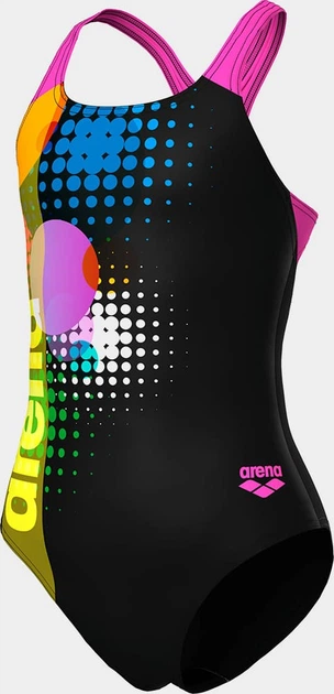 Купальник закритий для дівчат Arena DOTS SWIMSUIT SWIM PRO BACK Чорний 128 см (010745-559-128) - изображение 6