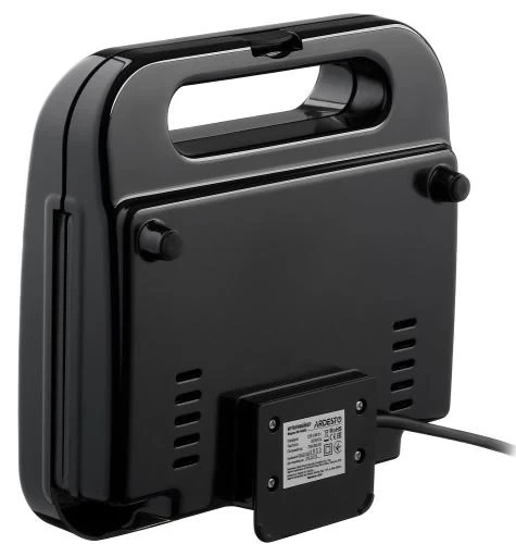 Мультимейкер Ardesto SM-H400S, Black, 700 Вт, 4 пластини: сендвіч, вафельна, гриль, горішниця, антипригарне покриття, індикатор готовності - изображение 3