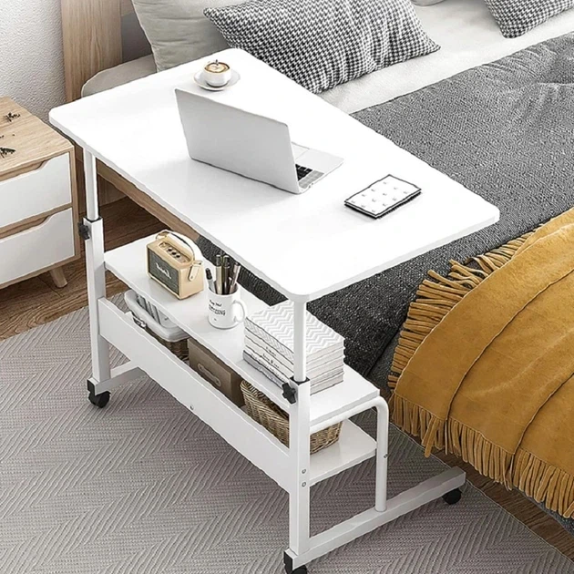 Комп'ютерний стіл на коліщатках з регулюванням висоти Laptop Table 60 х 40 - изображение 3