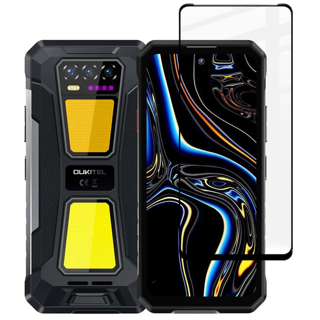 Защитное стекло Fiji Premium для Oukitel WP58 / WP58 Pro полная проклейка Anti-Static черный - Фото 1 Защитное стекло Fiji Premium для Oukitel WP58 / WP58 Pro полная проклейка Anti-Static черный - изображение 1