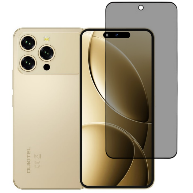 Защитное стекло Fiji Privacy для Oukitel P1 Pro антишпион Anti-peeping полная проклейка черный - Фото 1 Защитное стекло Fiji Privacy для Oukitel P1 Pro антишпион Anti-peeping полная проклейка черный - изображение 1